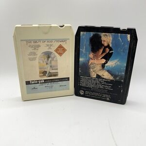 Lot Of 2 Rod Stewart 8-Track Cassette Tapes Blondes Have More Fun & Best Of